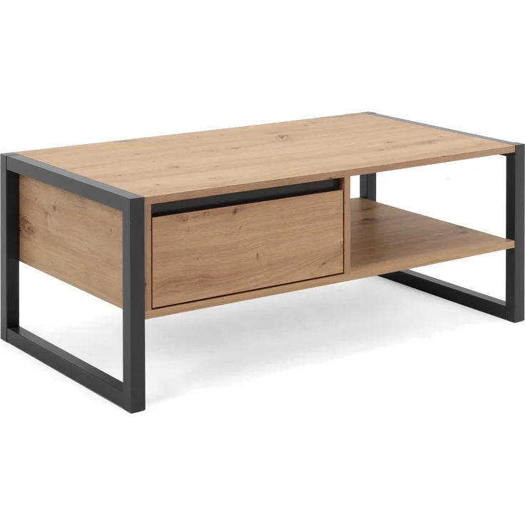 Wohnzimmer-Set >Arvada< (3 teilig) in Artisan Eiche / Anthrazit aus MDF – Bild 3