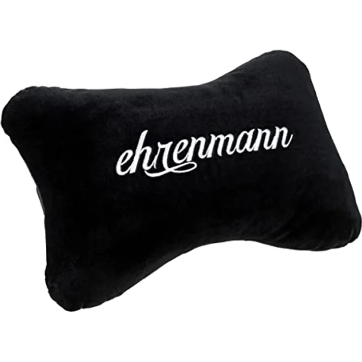 noblechairs Kopfkissen "Ehrenmann" für EPIC/ICON/HERO/LEGEND, ergonomisches Nackenkissen mit eingesticktem Logo, schwarz