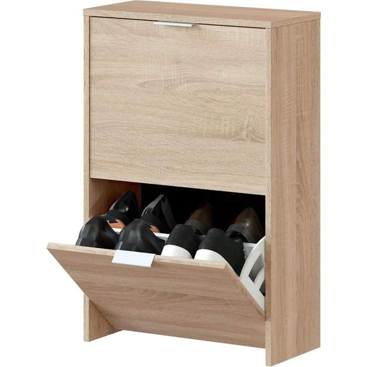 Calicosy Schuhschrank mit 2 Klappen Zapateros - L50 cm - Helles Holz – Bild 3