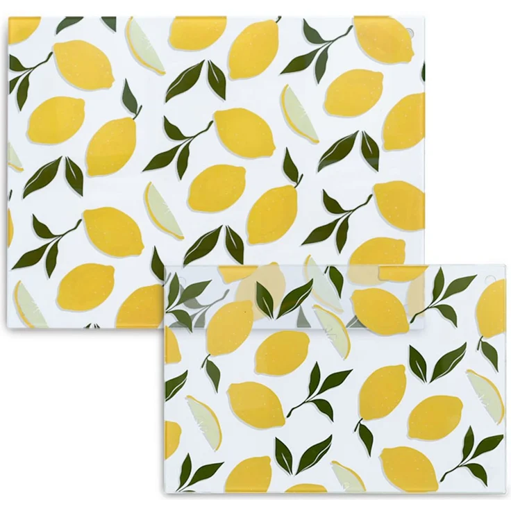 ZELLER 26336 Glasschneideplatte LEMON aus Sicherheitsglas, ca. 30 x 20 cm – Bild 3