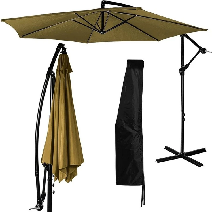 STILISTA Ampelschirm Sonnenschirm Gartenschirm Sonnenschutz Marktschirm, Ø 280 cm, UV 40+, Farbwahl, inklusive Abdeckung – Bild 5