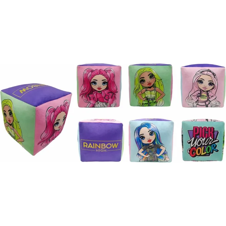 Rainbow High Würfelkissen Perfektes Dekokissen für jedes Zimmer