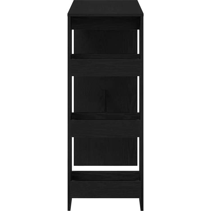 vidaXL Bartisch mit Regal, Holzwerkstoff, 90 x 40 x 103,5 cm, Schwarze Eiche – Bild 5