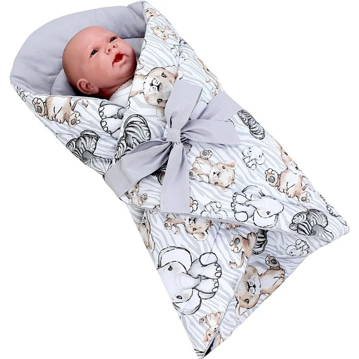 Einschlagdecke TupTam Unisex Baby Einschlagdecke mit Schleife, TupTam – Bild 2