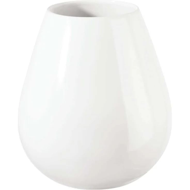 ASA Selection Ease Vase Tropfenform H 18 cm Ø 9 cm weiss Glänzend – Bild 1