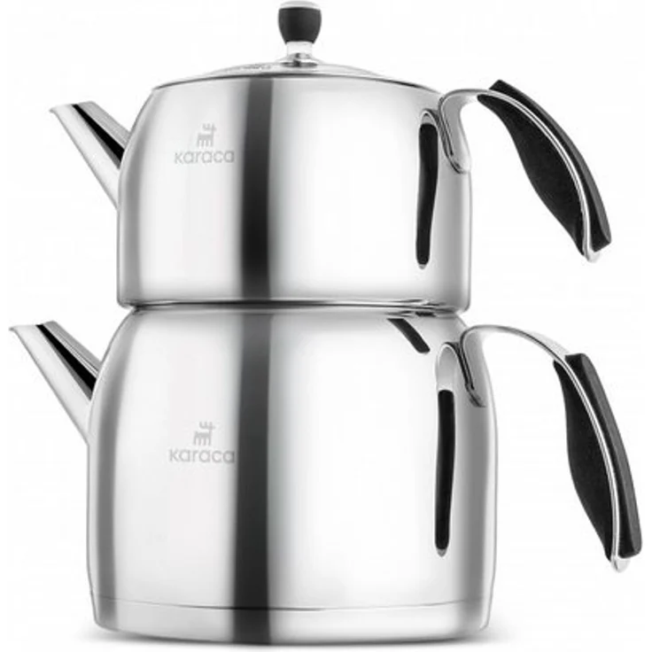 Karaca Teekanne Karaca Stelly Edelstahl Teekannen-Set XL – Inox – Bild 4