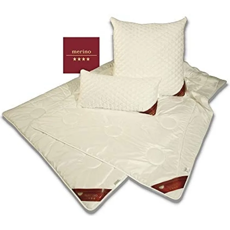 Merino Winter Bettdecke - Duo-Warm Steppbett - Garanta Merino 155x220 cm