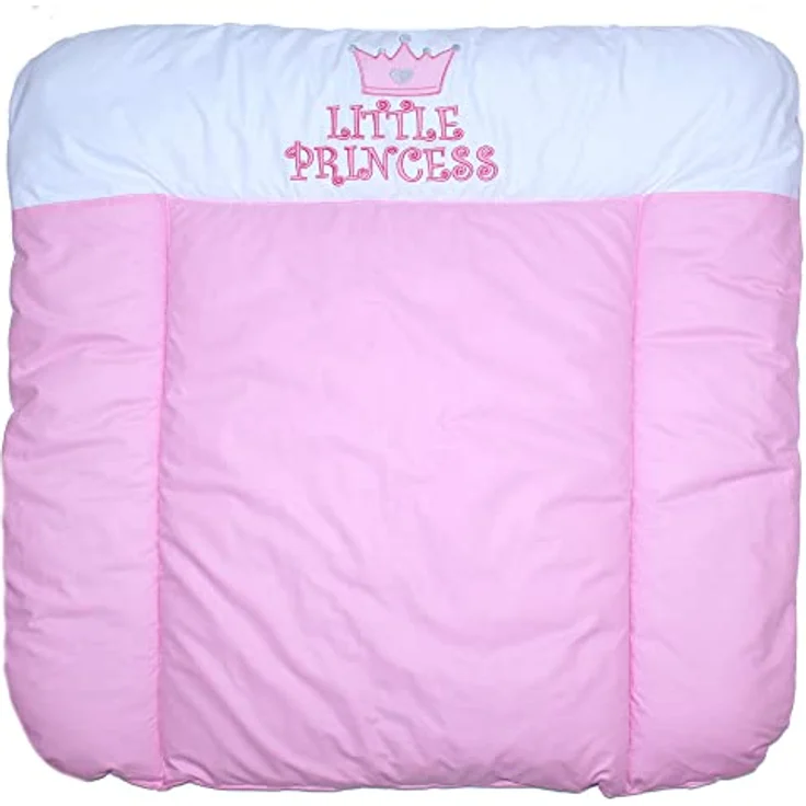 Wickelauflage mit Applikation -Princess Rosa Rosa - Wickeltischauflage Baby Auflage (70x50 cm) – Bild 2