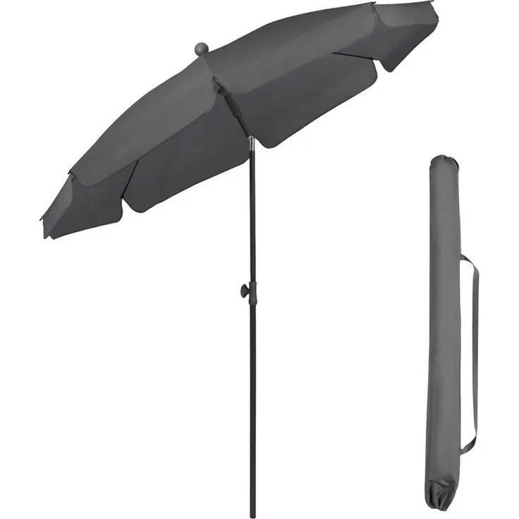 Sekey Balkonschirm 200 cm Sonnenschirm mit Schutzhülle für Balkon Garten, UV-Schutz 50+, LxB: 180,00x180,00 cm, Neigungswinkel und Höhe Verstellbar