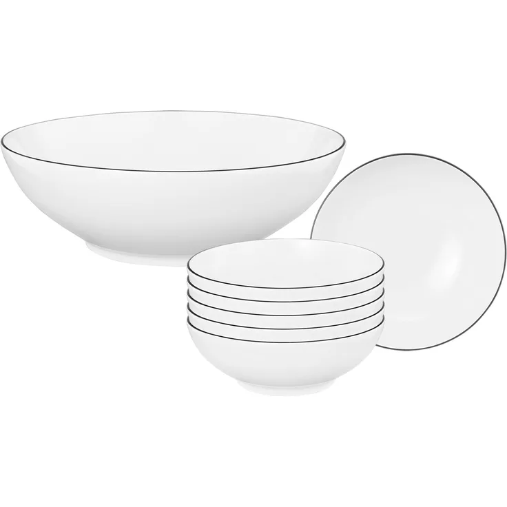 Seltmann Weiden Lido Black Line Schüssel-Set 7-teilig