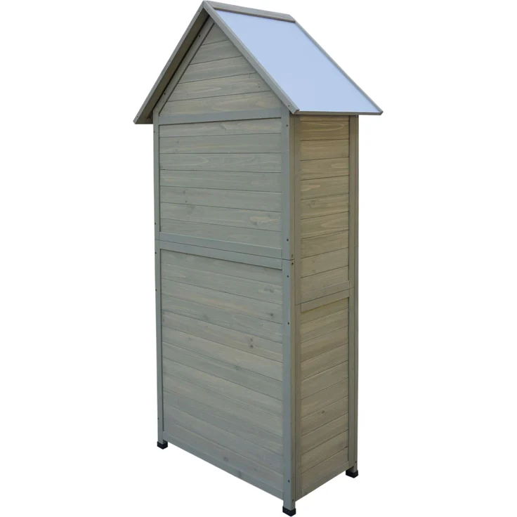 HABAU Gartenschrank "Lena", Grau, 84 x 45 x 178 cm – Bild 3