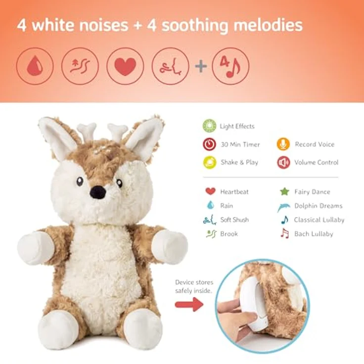 Cloud B LoveLight™ Buddies - Multisensorisches Kuscheltier Finley der Fuchs – Bild 6
