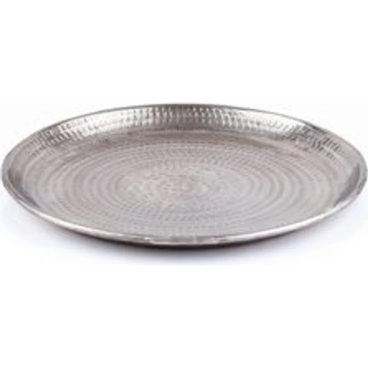 Marrakesch Orient & Mediterran Interior Dekotablett Kerzentablett Serviertablett Skandinavisch Design Imera Silber 30cm (1 St), Handarbeit – Bild 6
