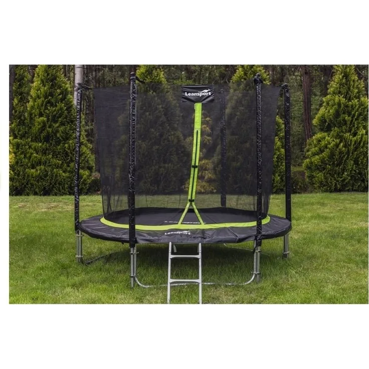 LEAN Sport PRO Trampolin 244 cm, schwarz-gruen