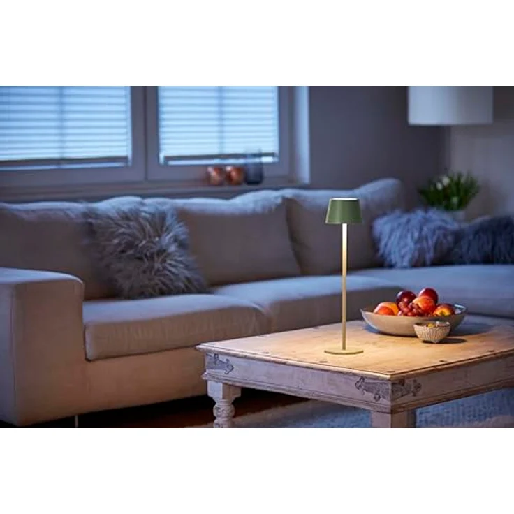 Northpoint LED Tischleuchte LED Akku Tischlampe Flaschenleuchte 3in1 45cm warmweiß – Bild 3