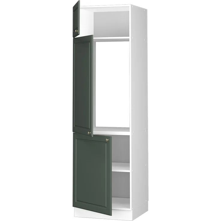 Kühlumbauschrank Fame-Line Grün-Gold Landhaus 60 cm Vicco – Bild 4