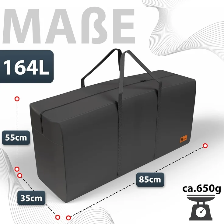 BigDean Aufbewahrungstasche 2 Stück Große Aufbewahrungstaschen 85x55x35 cm (2-tlg, Aufbewahrungstasche/n), Robust, Langlebig, Transport, Lagerung, Faltbar Platzsparend – Bild 3