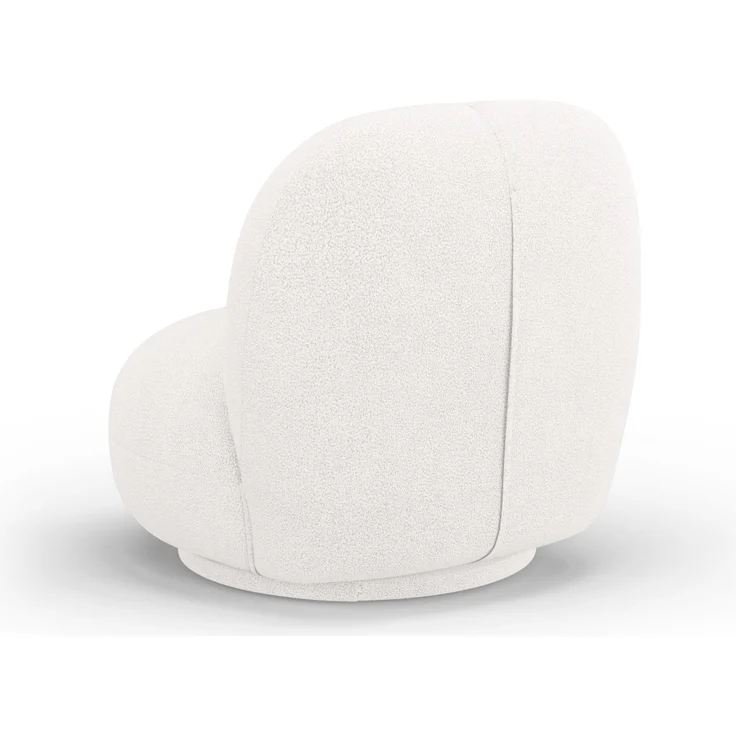 Micadoni Drehbarer Sessel Chuck Boucle Elfenbein – Bild 3