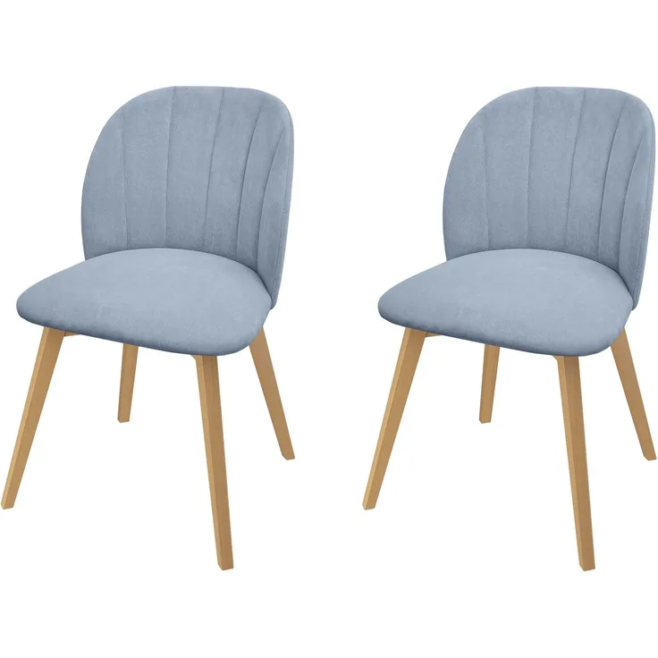 Gemütlicher Polstersessel graues Polster Buche-Stuhlbeine 2 Stück V-90. 71-61BuP38