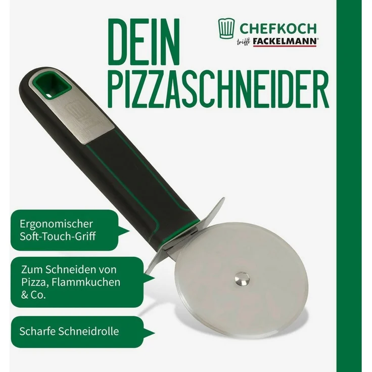 Chefkoch trifft Fackelmann Pizzaschneider Pizzaschneider Premium – Perfekt für Pizza, Flammkuchen & Co. – Bild 2