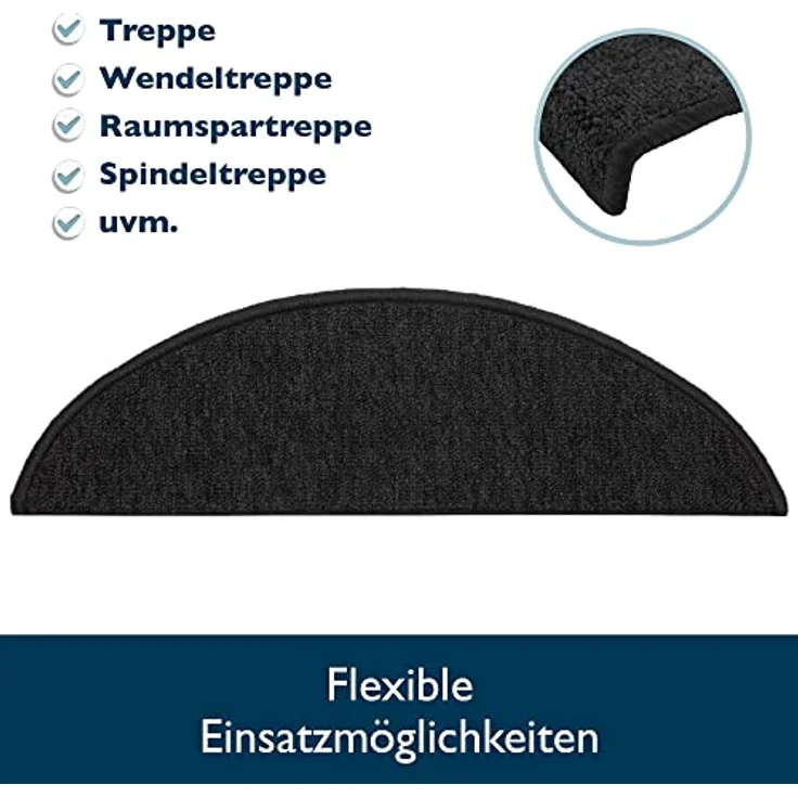 Beautissu Stufenmatte ProStair, 15er Set Treppenmatten 55x15cm – Bild 8