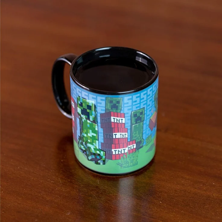Paladone Minecraft Creeper Heat Change Mug Einzelbild 0 3 l Mehrfarbig Keramik Tasse Universal – Bild 5