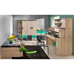 Stylefy Ulrike Kinderzimmer-Set III Esche Anthrazit Grün