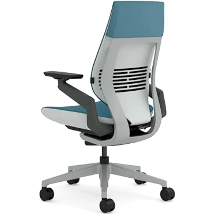 Steelcase Gesture Ergonomischer Bürostuhl mit 360° Armlehnen und 3D-Live Back Lumbalstütze Dunkelgrün – Bild 4