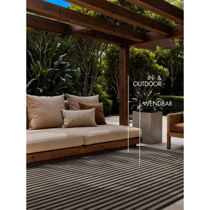 Ted Baker Teppich Linley, Wendeteppich, rechteckig, Höhe: 8 mm, Designteppich, Wetterfest, Pflegeleicht, Modern, Wohnzimmer, Terrasse – Bild 3