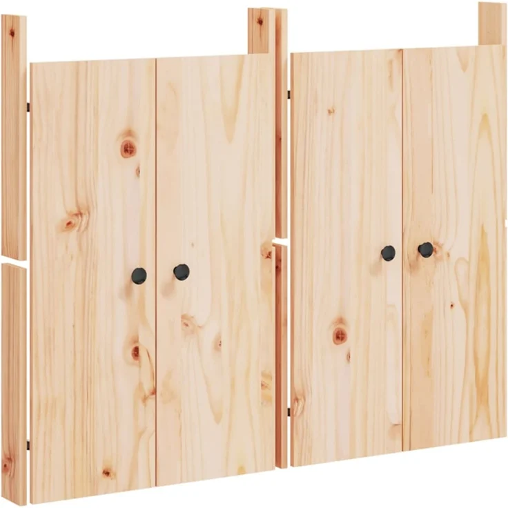 vidaXL Türen für Outdoor-Küche MEPPEL 2 Stk. 50 x 9 x 82 cm Massivholz Kiefer 832358 – Bild 2