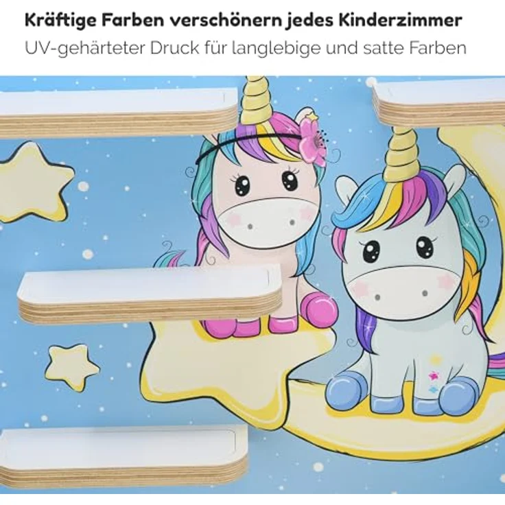 stadtecken Holzregal für Musikbox I passend für die Toniebox und ca. 35 Tonies I Perfekte Aufbewahrung im Kinderzimmer I zum Aufstellen oder Aufhängen (Nachteule) – Bild 6