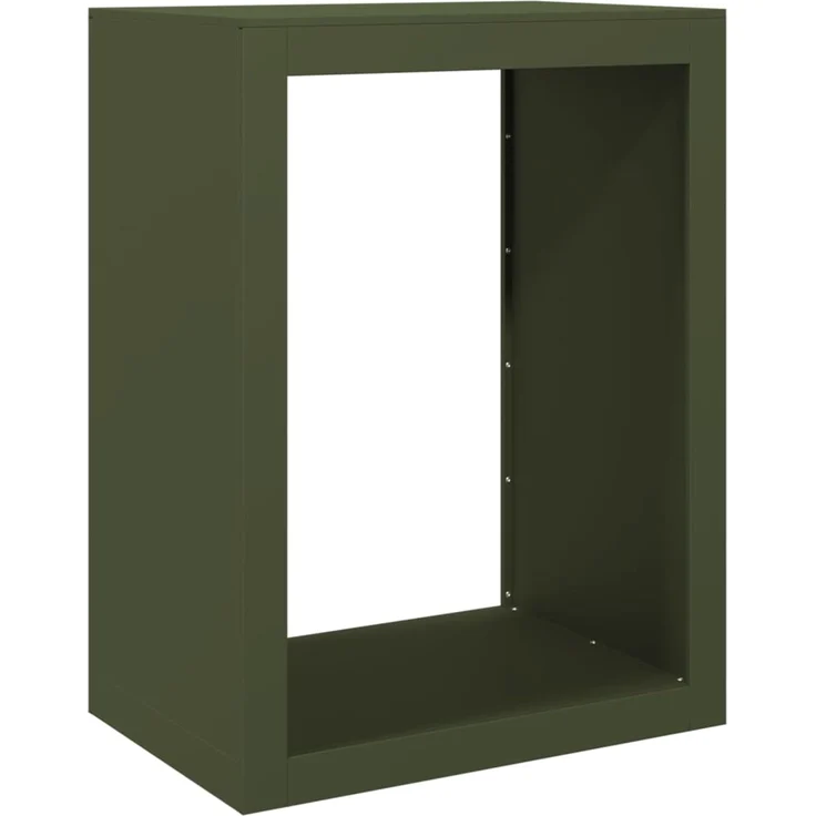 vidaXL Brennholzregal Grün 60x40x80 cm Stahl 850999 – Bild 5