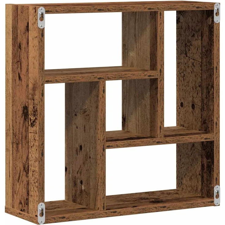 vidaXL Wandregal Altholz-Optik 45x16x45 cm Holzwerkstoff 856071 – Bild 5