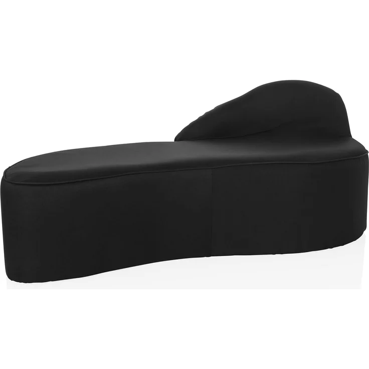 hjh OFFICE Modernes Loungesofa Baracoa Chaiselongue rechtsseitig, Couch Relaxliege gepolstert, Stoffbezug Schwarz – Bild 1