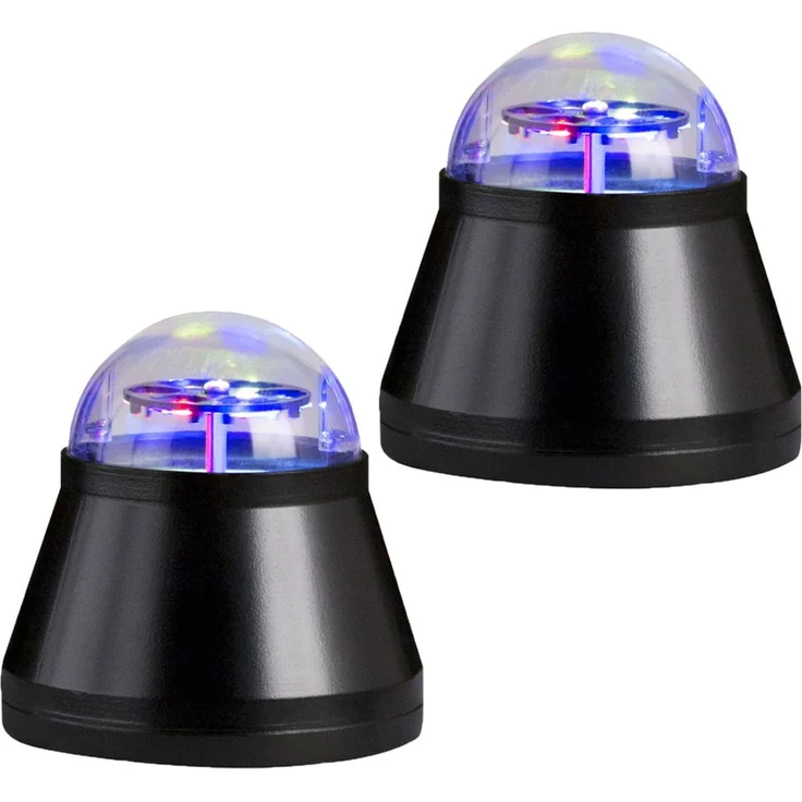 LED Tischleuchte, RGB Farbwechsel, rotierend, H 10,5 cm – Bild 6