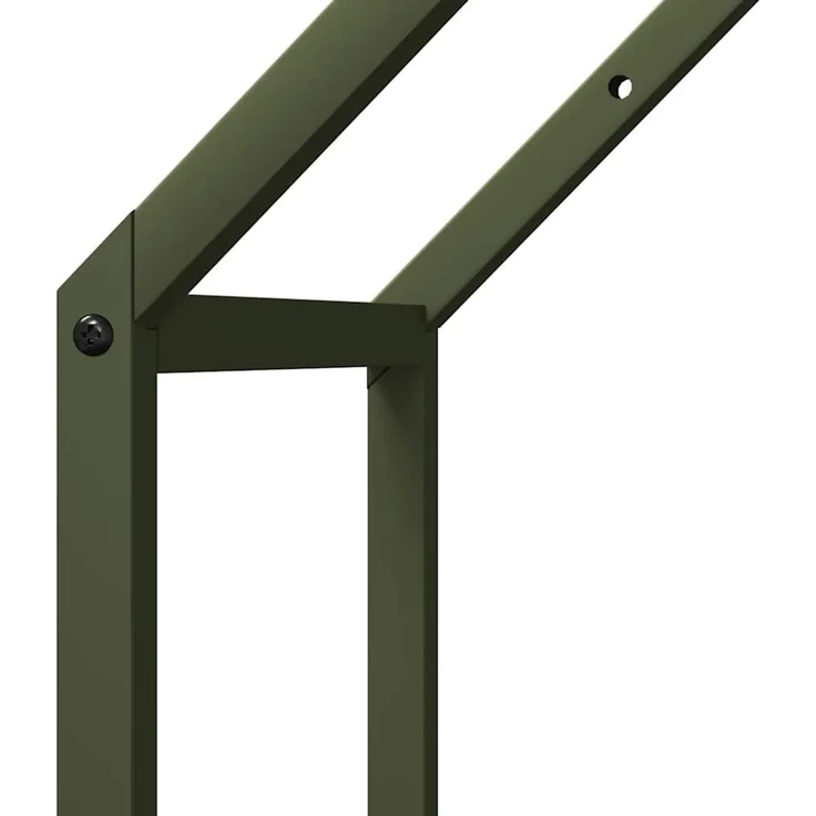 vidaXL Brennholzregal Olivgrün 40x25x60 cm Kaltgewalzter Stahl 864294 – Bild 6
