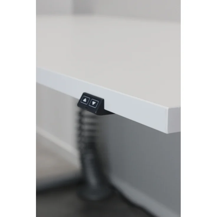 Germania Schreibtisch 4244-583, in Lichtgrau/Silber, elektrisch höhenverstellbar, 180 x 120 x 80 cm (BxHxT) – Bild 4