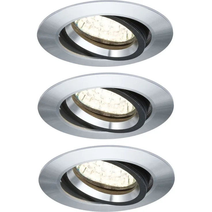 Einbaugehäuse 2Easy Spot-Set Premium 3er-Set Ø 8,5 cm metallisch 1-flammig rund