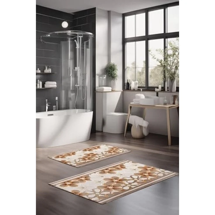Mijolnir 'CT-5349' Badematten-Set (2-teilig), Mehrfarbig – Bild 1