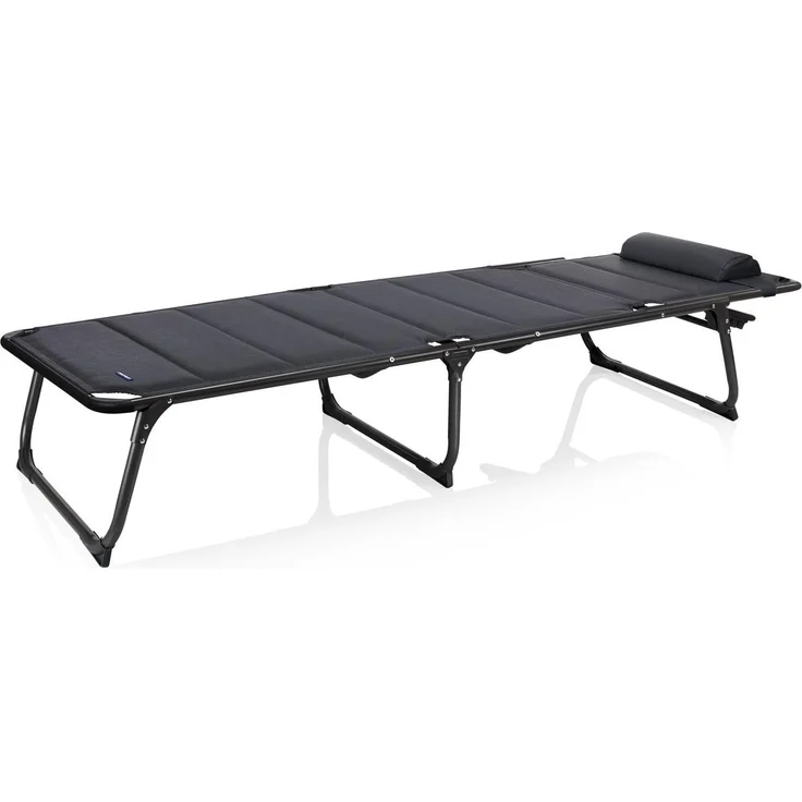 Stabile Gartenliege, Sonnenliege ANCONA Anthrazit, 200x67x35cm – Bild 3