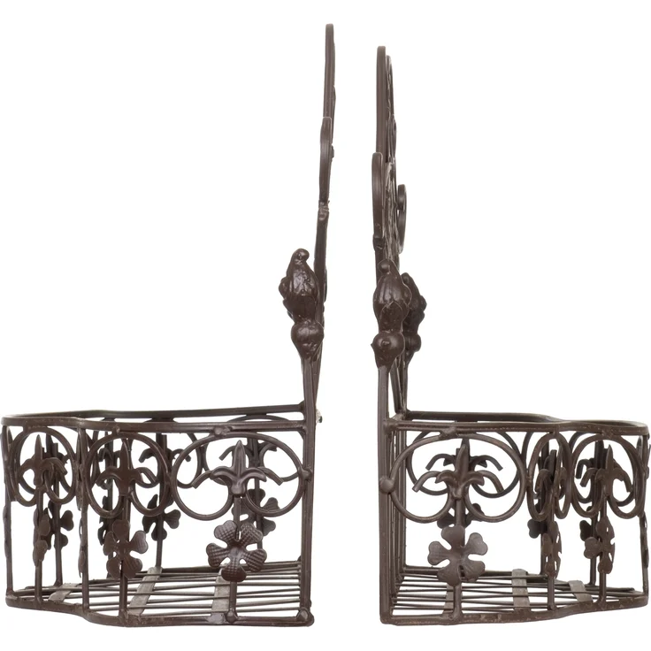 Pflanzkörbe Metall Wandkörbe 2er Set Paar Pflanzkorb Landhausstil Shabby – Bild 4