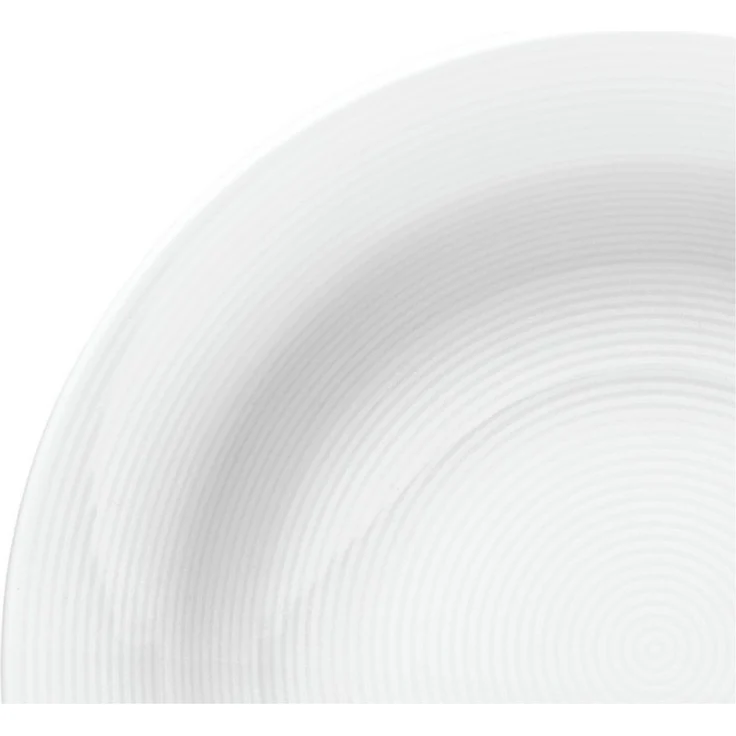 van Well Speiseteller Jive, flacher Teller 25 cm, 6 Stück, (6 St), dezentes Spiraldekor, spülmaschinen-und mikrowellengeeignet – Bild 1