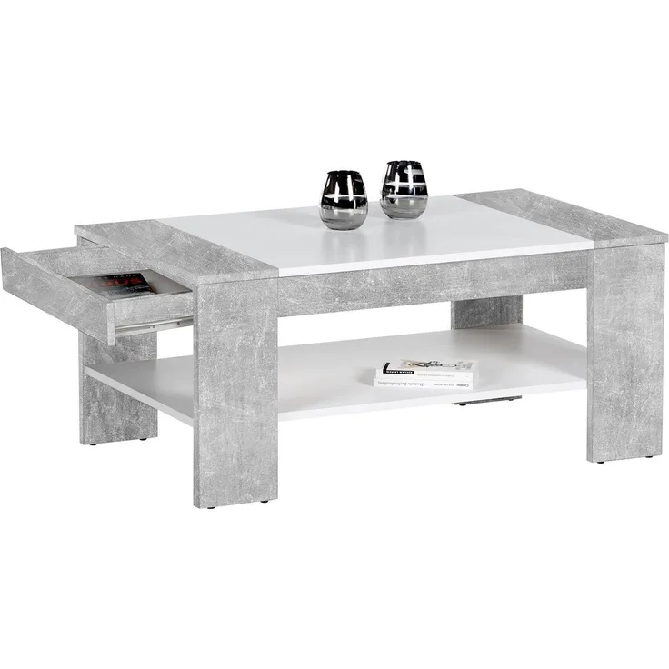 Couchtisch "Ariela I" Beton/Weiß
