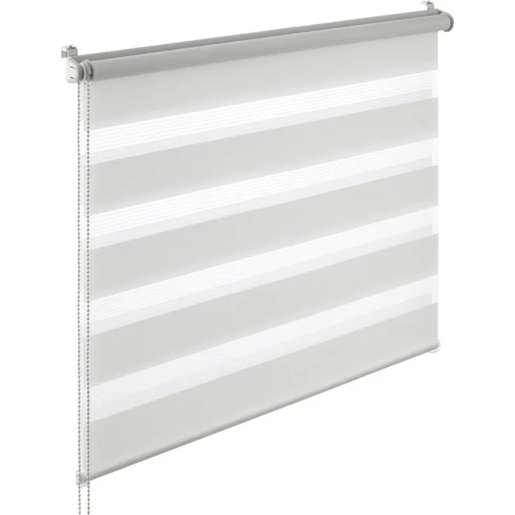 YOURSOL EasyFix Doppelrollo, Abdunklung für Fenster, Klemm-Rollo ohne Bohren, Weiß, 100x210 cm