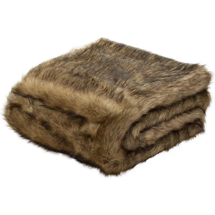Wohndecke Zobel, Gözze, mit Kunstfell, Kuscheldecke