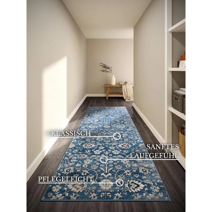 Villeroy & Boch Teppich Ernest, rechteckig, Höhe: 11 mm, Läufer, Orientalisch, Wohnzimmer, Schlafzimmer, Klassisch, Kurzflor – Bild 3