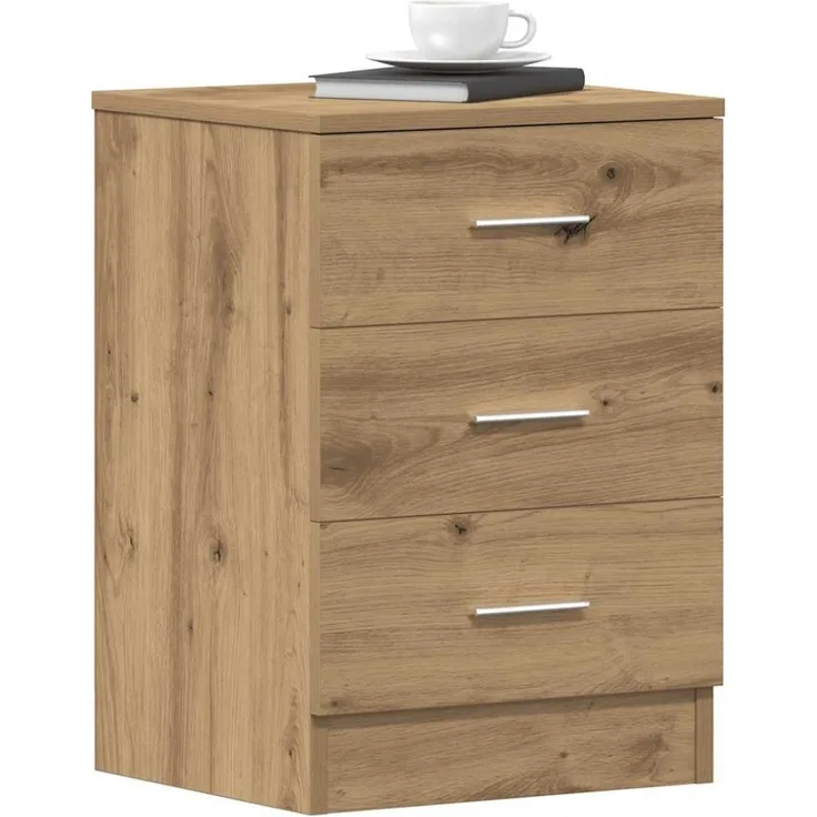 vidaXL Nachttisch Artisan-Eiche 38x35x55 cm Holzwerkstoff 861126