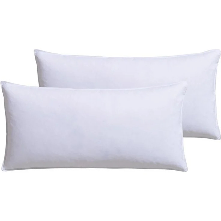 RIBECO Federkissen Kopfkissen-Set Laram, Kissen mit Daunenanteil, in 40x80 oder 80x80 cm, Füllung: 90% Federn, 10% Daunen, 2-tlg. – Bild 3