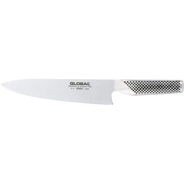 Global 'G-2' Kochmesser, Edelstahl silber, 20 cm
