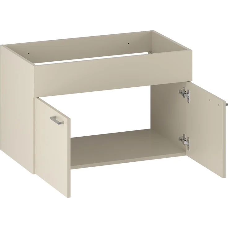 Badplaats Waschbeckenunterschrank Colorado 80x46 cm Cashmere - Hängender Badezimmerschrank mit 2 Schubladen – Bild 4